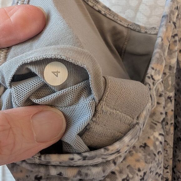 Lululemon Power Y Tank Petite Fleur Silver Spoon Size 4 - Picture 8 of 8